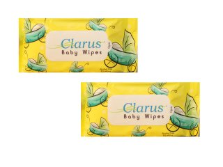 Clarus Baby Wet Wipes 80 Pulls - Pack of 2