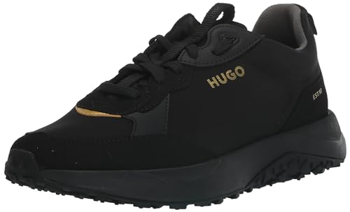 Image of HUGO Mens Running Style Mix Material Sneakers