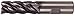 WIDIA Hanita TM5V0S13015AW VariMill II TM5V0S HP Finishing/Roughing End Mill, 0.015" Rad, 0.5" Cutting Dia, Carbide, AlTiN, RH Cut, Weldon, 5-Flute