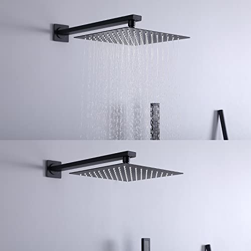 Ensemble de mélangeur de douche dissimulé avec douchette à main et pommeau LWX - 5