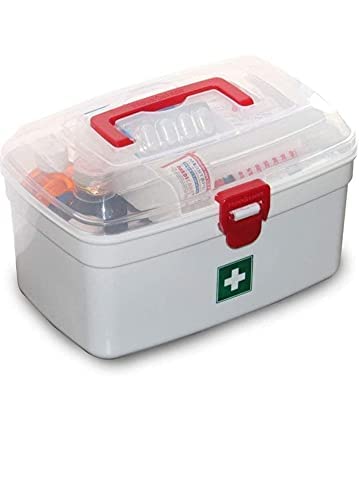 SHREEVA Multi-layer First Aid Kit Medicine Storage Box And Medical Box (White)