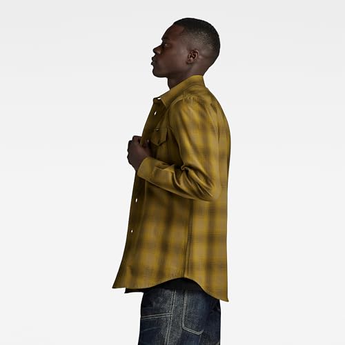G-Star RAW Herren Marine Slim Hemd, Mehrfarben (Tobacco Vanderbilt Check D20165-D412-G094), M – Ansicht 2