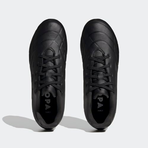 adidas Copa Pure.3 Firm Ground Soccer Shoe, Black/Black/Black, 2.5 US Unisex Little Kid | Image 2