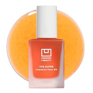 U Beauty Super Intensive Face Oil – Hydrating Hyaluronic Acid Moisturizer-Formulated with Avocado, Squalane + Jojoba Oil – Dehydrated and Aging Skin