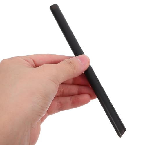 500 pitillos negros gruesos desechables 16 cm miniatura 3