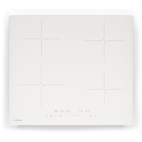 Klarstein PowerGlide Placa Inducción – 4 Zonas Con Refuerzo, 7800 W, Mando Deslizante,...