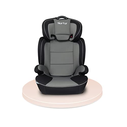 Nurtur Jupiter Baby/Kids 3-in-1 Car Seat + Booster Seat - Adjustable Backrest - Extra Protection - 5-Point Safety Harness - 9 months to 12 years (Group 1/2/3) Upto 36kg (Official Nurtur Product)