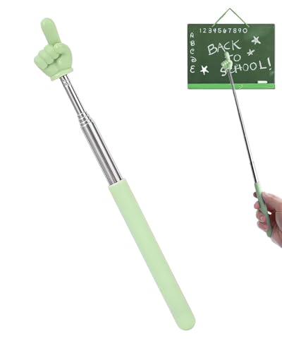 TPZORJX 1PCS Punteros Telescópicos para Maestros, Maestros Palo Extensible Puntero Retráctil, Mini Puntero Retráctil para Profesores para Maestros Aula Ayudas Ayuda para Profesores (verde)