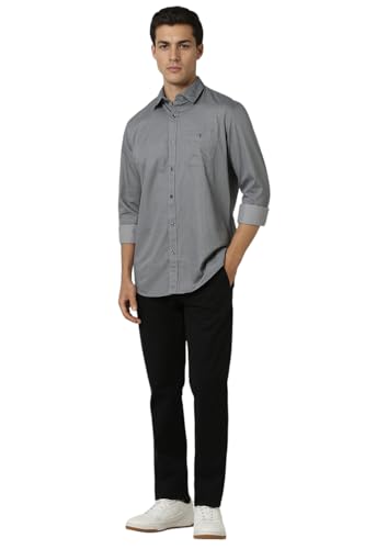 Image of Van Heusen Casual Printed Shirt for Men| Premium Cotton| Full Sleeves| Slim Fit |Breathable Fabric