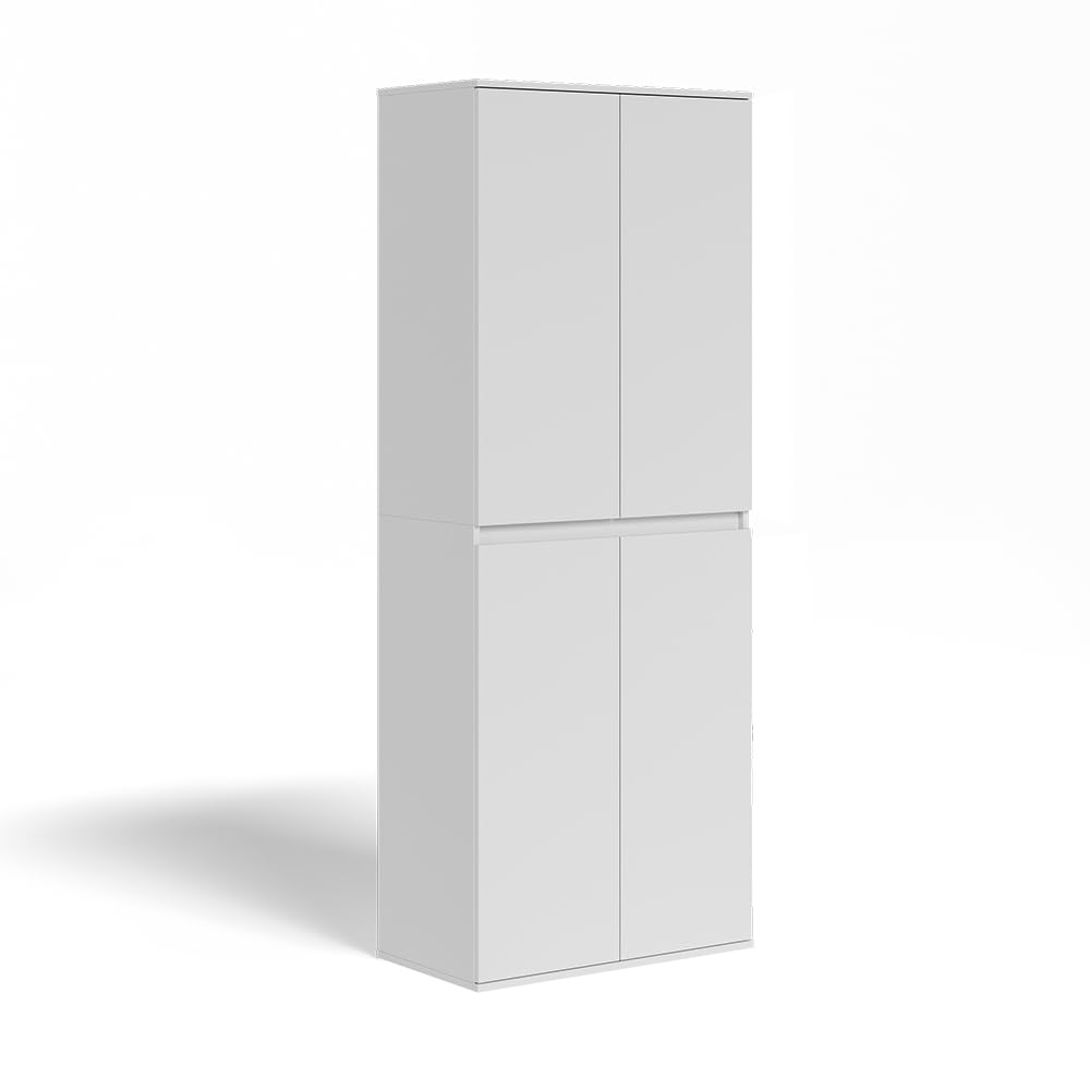 Vicco Kleiderschrank Claus, Weiß, 74 x 191.5 cm