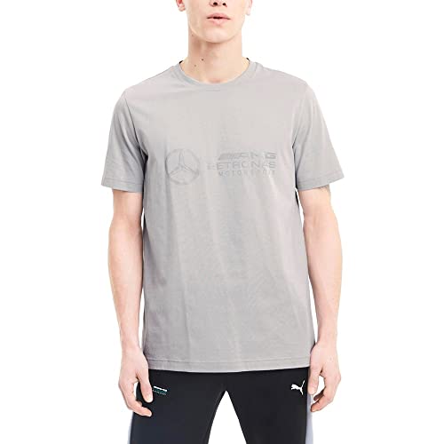 Formula 1 Mercedes AMG Petronas Men's Motorsport Logo Tee, Mercedes Team Silver, S