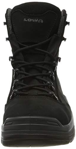 LOWA RENEGADE Work GTX black Mid S3S CI, Sicherheitsschuhe für Herren, leicht, Stahlkappe, Obermaterial: Leder + Textil, Innenfutter: GORE-TEX, Gr. 45