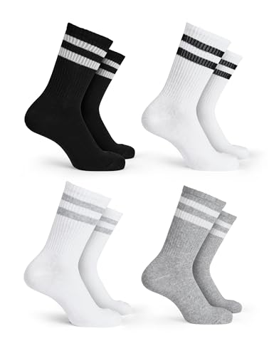 Basic Treasure 4 Paar Sportsocken Kinder, Kindersocken Baumwolle,...