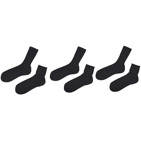 tittimitti 100% Organic Cotton Kid's Socks. Made in Italy. 3-Pack. (US, Age, 3 Years, 4 Years, Black) Cover