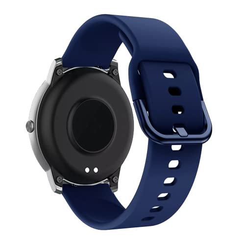 Image of YODI New Edition Soft Silicone Classic Strap Band For Redmi Watch 5 Lite Only [ Not for Any Other Models] (COLOR BUCKLE-BLUE)