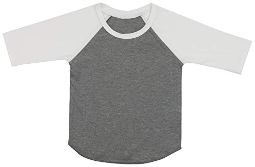 Image of ToBeInStyle Kids Boys Girls Cotton Jersey Contrast Raglan V-Neck Tee T-Shirts