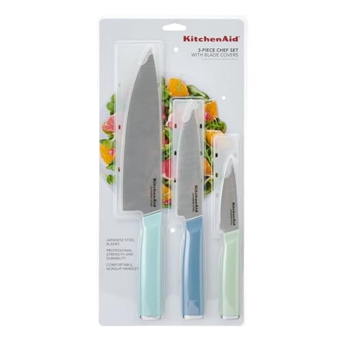 KitchenAid Messer-Set I 3 Stück Küchenmesser I Kochmesser I Schälmesser...