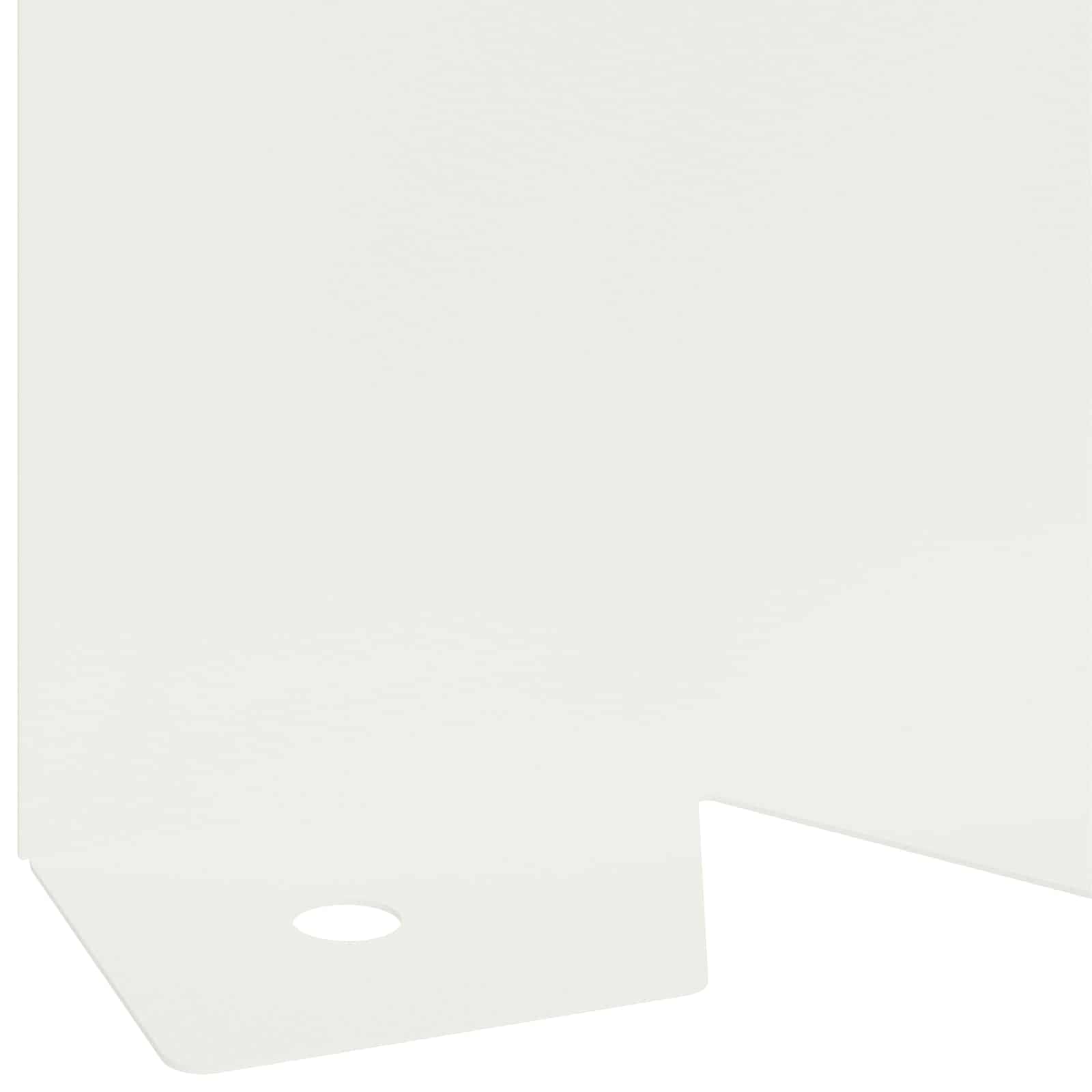 Stalowe obrzeża trawnika, 30 sztuk, 102 x 10 x 4 cm, białe