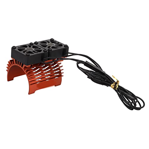 RC Cooling Fans, RC Motor Cooling Fan, 40?42mm RC Car Motor Heatsink, Brushless Motor Heatsink for 1/8 RC Car 40mm 42mm Brushless Motor (Orange)
