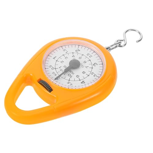 TOYANDONA Portable Mini Spring Hanging Scale with Hook Luggage Weight Scale for Travel and Fishing