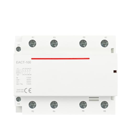 Contacteur modulaire 3NO 1NC robuste 100A pour commutation rail DIN