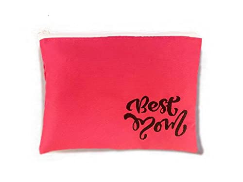 Best Mom - Neceser de maquillaje para bolso de mano, mejor mamá, viaje, neceser de maquillaje, neceser de belleza, neceser con cremallera, regalo para la novia Cover