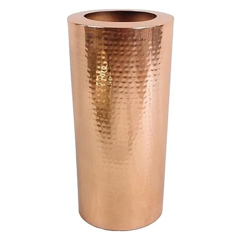 Vase en métal martelé Leaf Design UK Cover