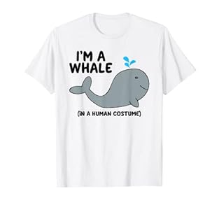 This Whale Costume T-Shirt makes a great gift for beluga whale, killer whale or orca whale fans. Whale Costume Shirt. Cute Funny Whale tshirt with cute whale spouting design. Also makes a lazy easy whale Halloween costume Lightweight, Classic fit, Do...
