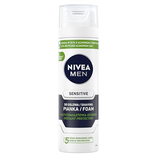 NIVEA MEN Sensitive Beruhigender Rasierschaum für Männer 200 ml