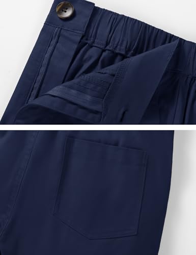 Image of KEREDA Boys Uniform Shorts Golf Dress Preppy School Shorts with Pockets