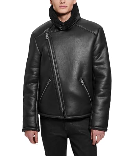 GUESS Men's Toni Df Jacket Faux Shearling