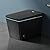 Black Modern Smart Toilet with Auto Open&Close Lid, One Piece Square Intelligent Tankless Toilet with Heated Bidet Seat, Warm Water, Warm Air Drying, Bidet Combo, HD Display and Remote control.