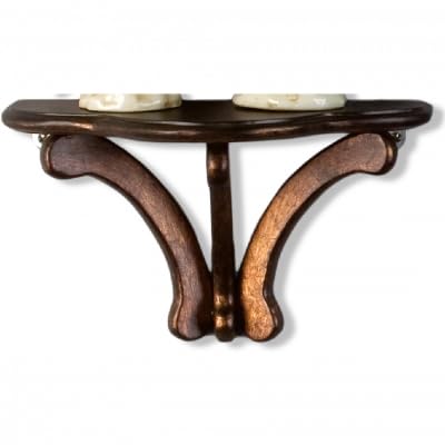 Home Décor Antique Reproductions - (WP509-4117A) 12X6X6 Wall Shelf - Unity Gold (R) Dimension:12X6X6 H Item Type:OA Loc:[P-19] Category:ACCENTUATE Pattern Name:Sconce