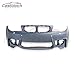 Castblock Front Bumper Kit Compatible with 2008-2013 BMW E82 E88 125i 128i 1 Series Facelift, 1M Style Complete Conversion Kit with Fog Lights