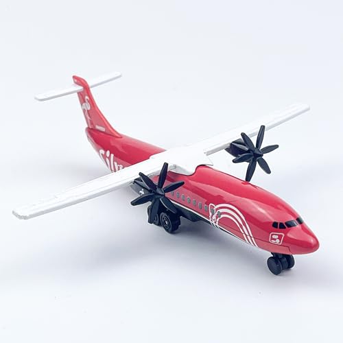 WngAur Pink Die-Cast Propeller Airplane Model – 6 Inch Alloy Plane with Rolling Wheels – Miniature Aircraft Collectors & Aviation Enthusiasts - Image 3
