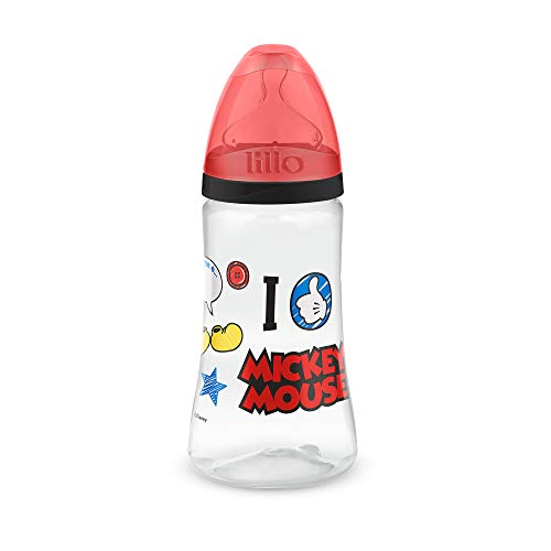 Mamadeira Design Disney Silicone 300 ml Tam 2 - Lillo, Mickey