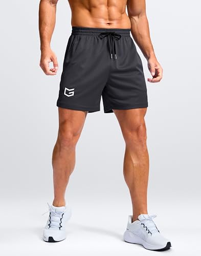 Image of G Gradual Men's Athletic Workout Shorts with Pockets 5 inch /7 inch /9 inch Lightweight Quick Dry Gym Basketball Running Shorts for Men