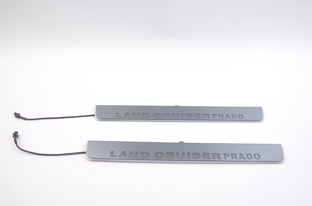 Amazon | ランドクルーザープラド150系流れるLEDドアスカッフプレート 