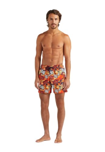 Men's Stretch Short Swim Trunks Monoi Turtles3