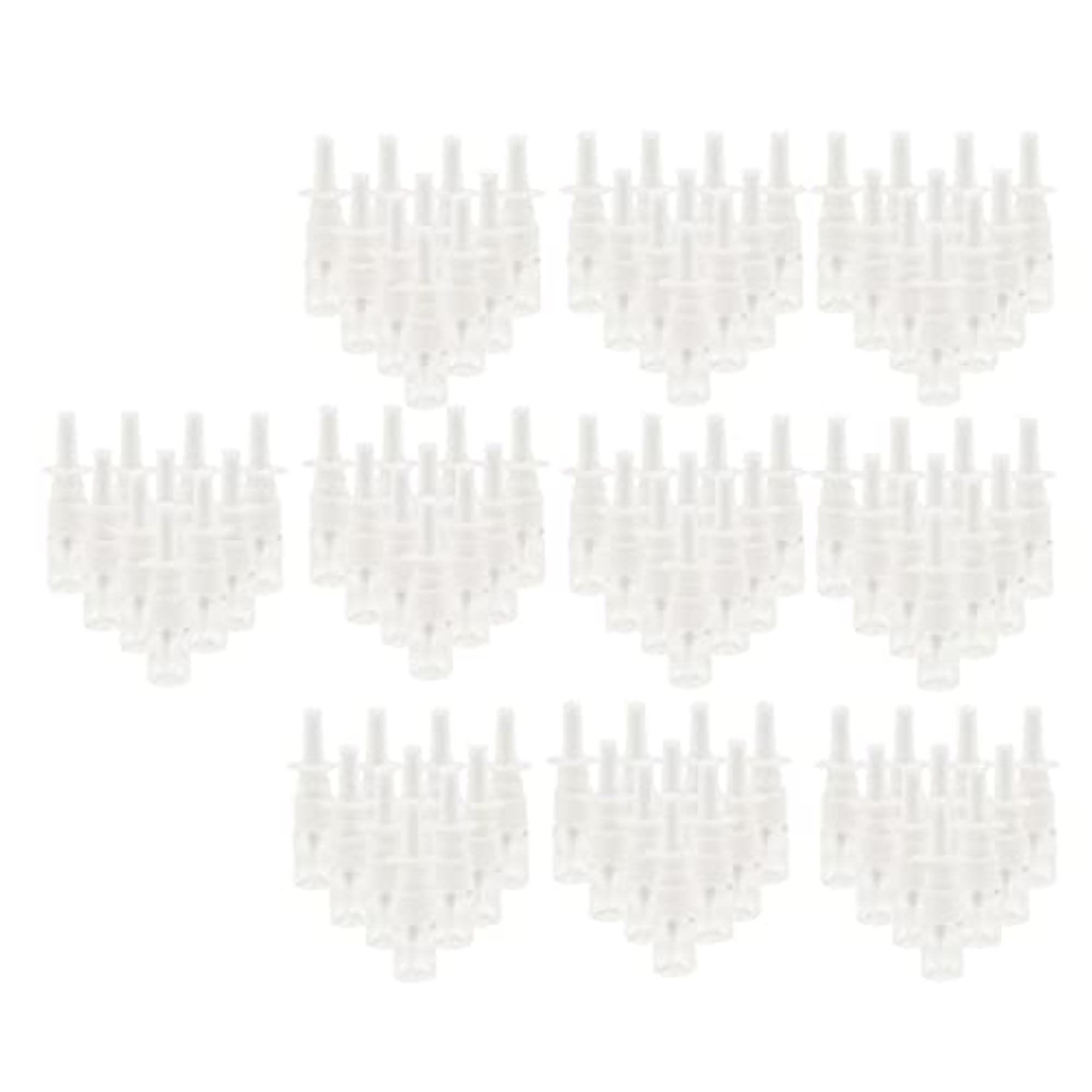 100 Pieces 5ml Mini Poly Nasal Spray Bottles Fine Mist Sprayer Pump Clear