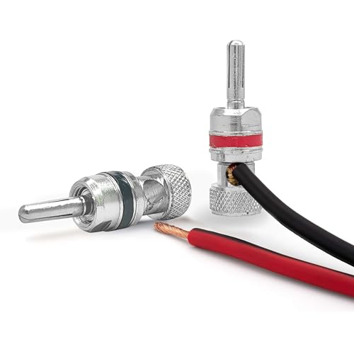 Image of MX Speaker Wire Banana Plug Connector Open Screw Type Audio Terminals Audio Banana Connector for Speaker Wire Home Theater - 2 pcs