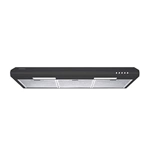 Ductless Range Hood 30 inch with Anti-fingerprint Design, Black Kitchen Vent Hoods with 3 Speed Exhaust Fan, Ducted and Ductless Convertible, CIARRA CAB75918B