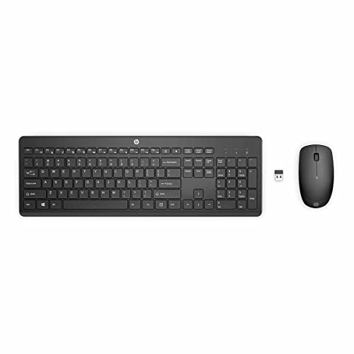 Teclados Inalambricos HP 230 - Juego de Teclado y ratón - inalámbrico - Reino Unido - para OMEN 25L de HP, HP 14, 15, 17, Chromebook 14,...