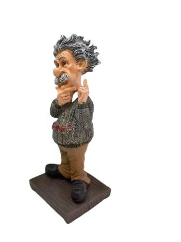 Image of AUGEN Polyresin Albert Einestine Idol Statue Showpiece for Home Decor Decoration and Gifting (1 Piece, 6723B-A)
