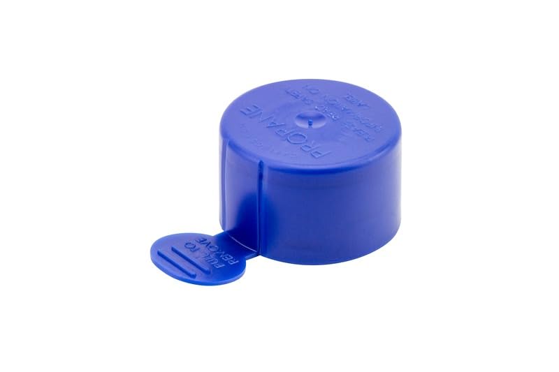 Caplugs PCAP-01 PCAP Series Propane Cap, Tamper-Evident Tear-Tab, Blue Low-Density Polyethylene (LDPE), Cap ID 1.315" x 1.261" (W) x 0.81" (H), Pack of 400 (QPCAP01-1Q1)
