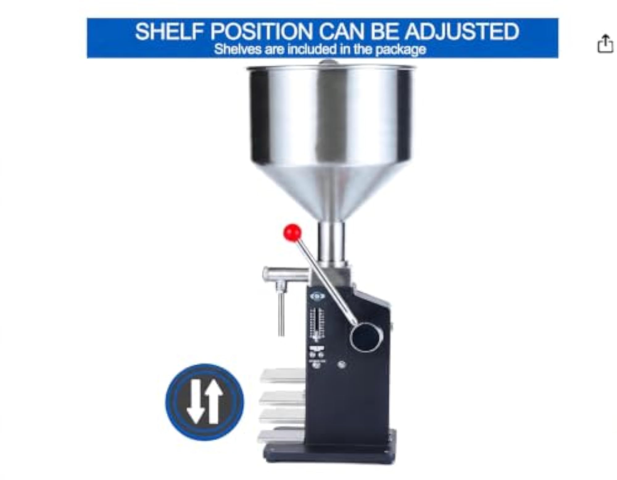 Heavy Duty Manual Filling Machine, 5-50 ml for Cream and Paste