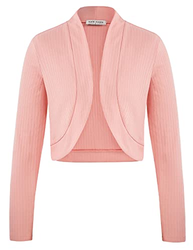 Boléro Femme Chic Mariage Cérémonie Travail Bureau Veste Habillé Veste Rose Taille XXL KK230S21-01