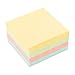 D.RECT | Foglietti Adesivi | Set di 1 Pezzi | 75x75mm | Note Adesive | 1x450 un Blocco di Fogli | Forniture per Ufficio | Colori Pastello