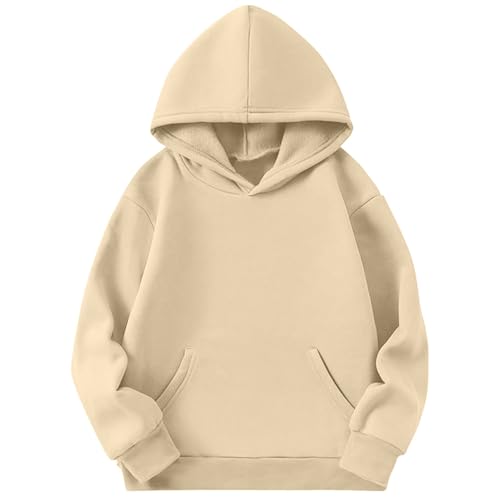 Girls Oversized Hoodies Solid Color Pullover Shirt Long Sleeve Hooded Sweatshirt Loose Fit Workout Tops Kids Clothes4