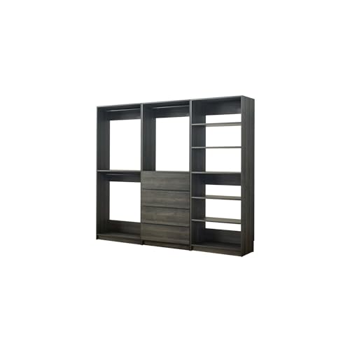 Prosper Gray Freestanding Walk in Wood Closet System